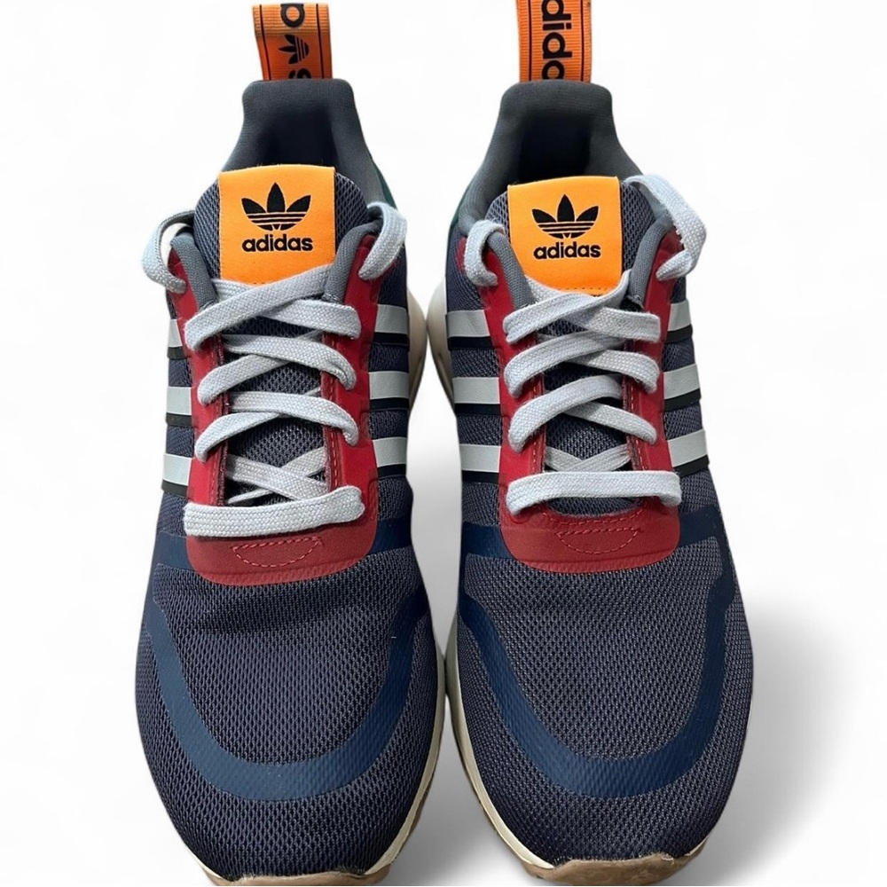 Adidas Blue and Red Sneakers.Multix Shanav/
Gretwo/Cblack B2021.SizeUs 6/EU 38’5